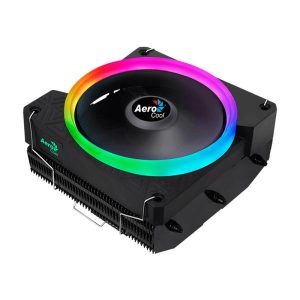 ABANICO AEROCOOL CYLON 3H ARGB PWM 4P PARA CPU CON TECNOLOGIA HEAT CORE TOUCH CON 3 TUBOS DE CALOR TERMICO ILUMINACION LED ARGB NEGRO ACTC-CL30320.73