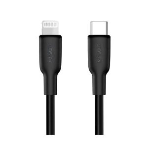 CABLE ARGOM DURA FLEX 30W FAST CHARGUE TYPE-C TO LIGHTNING 1.8M/6FT BLACK ARG-CB-0072BK