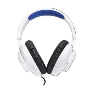 HEADSET ALAMBRICO GAMING JBL QUANTUM 100 PARA PLAYSTATION CON MICROFONO BLANCO Y AZUL JBLQ100PWHTBLUAM