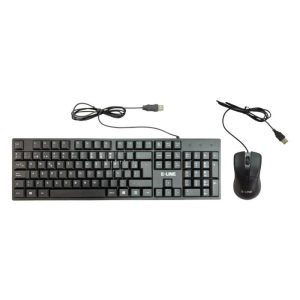 TECLADO Y MOUSE E-LINE USB BLACK KBS782U0001C KBS782+MS